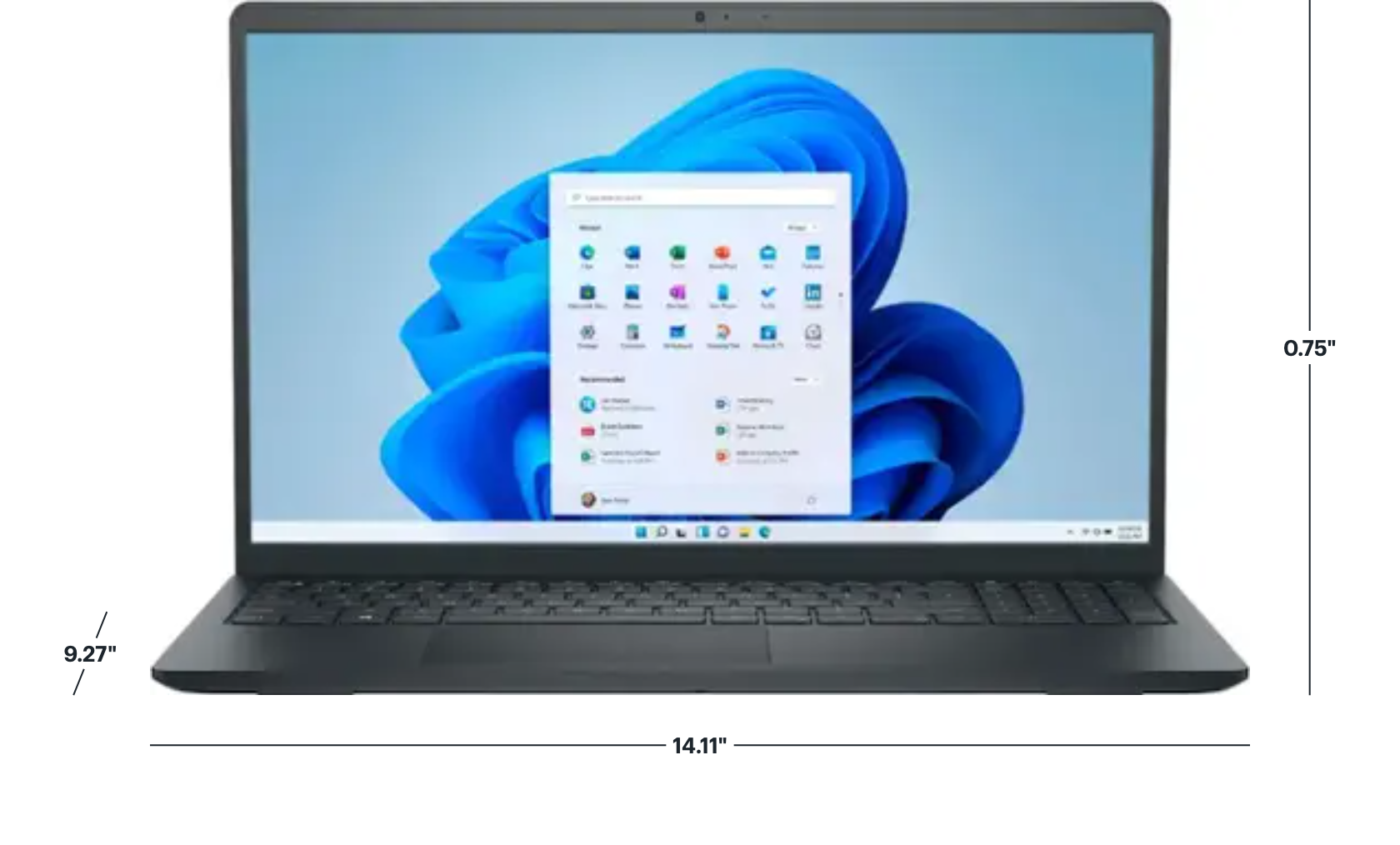 Dell - Inspiron - 15.6" 2K Touchscreen Laptop - Intel Core i5 1334U- 8GB Memory - 512GB Storage - Carbon Black - Image 7
